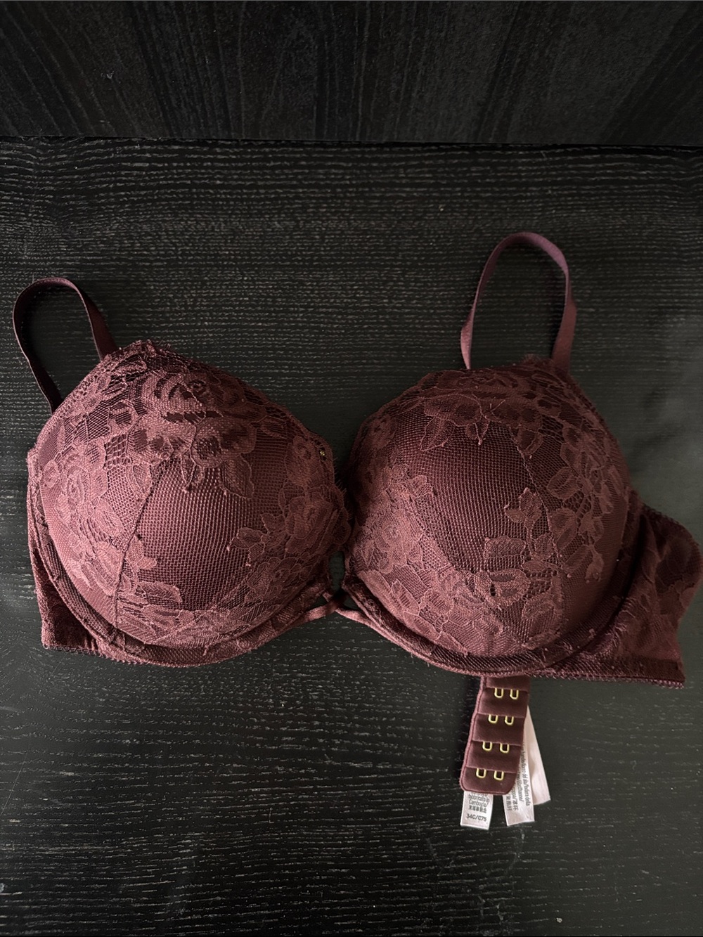 Victoria’s Secret Bombshell Lace Push-Up Bra - Brown